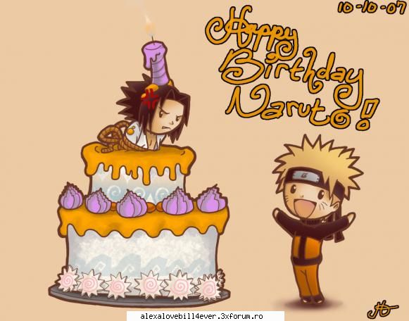 happy birthday ziua de nastere a lui naruto