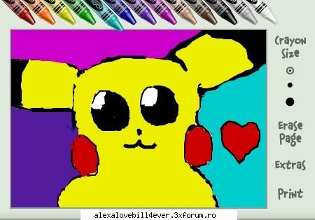 Desene facute pe mess - pikachu by amy &leez - *F A N ~ A R T  *